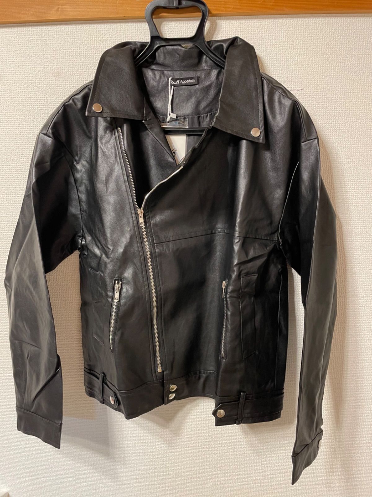 ★ ライダース ☆ 韓国 服 レディース PUレザー ジャケット 黒