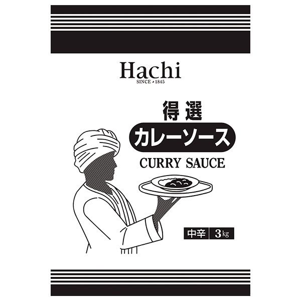 ハチ食品 得選カレーソース 中辛 3kg×4袋入| 送料無料