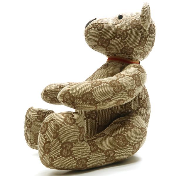 GUCCI テディベア GGキャンバス ぬいぐるみ ベージュ くま 美品 新品