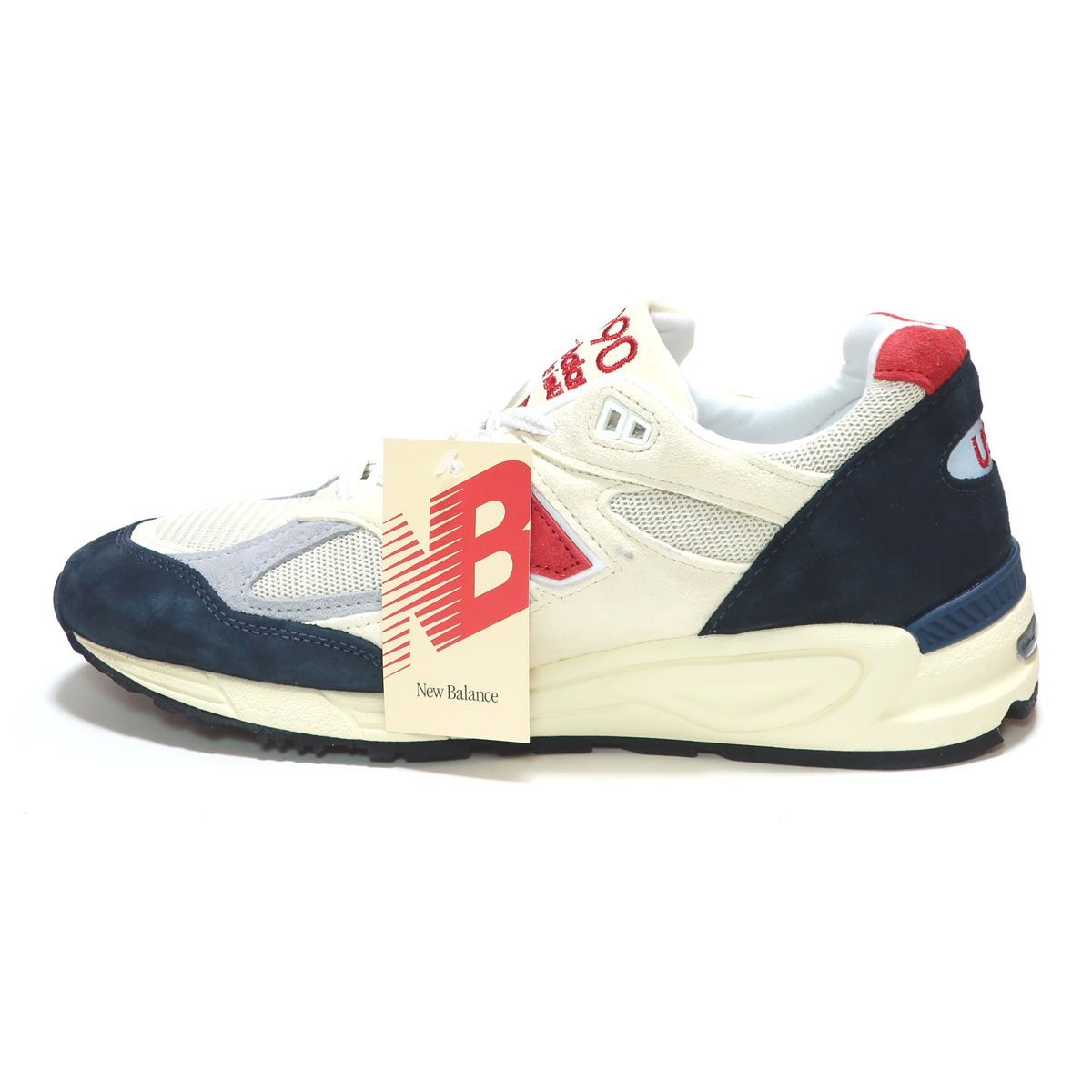 NEW BALANCE M990TA2 WHITE/BLUE/RED MADE IN USA M990V2