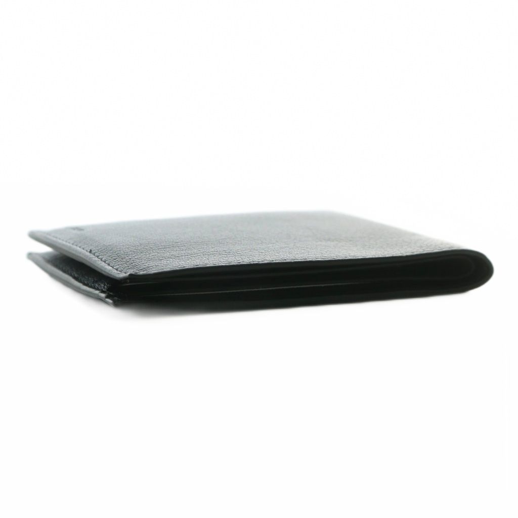 ザロウ THE ROW CLASSIC WALLET 財布 ミニ 二つ折り レザー ロゴ 黒
