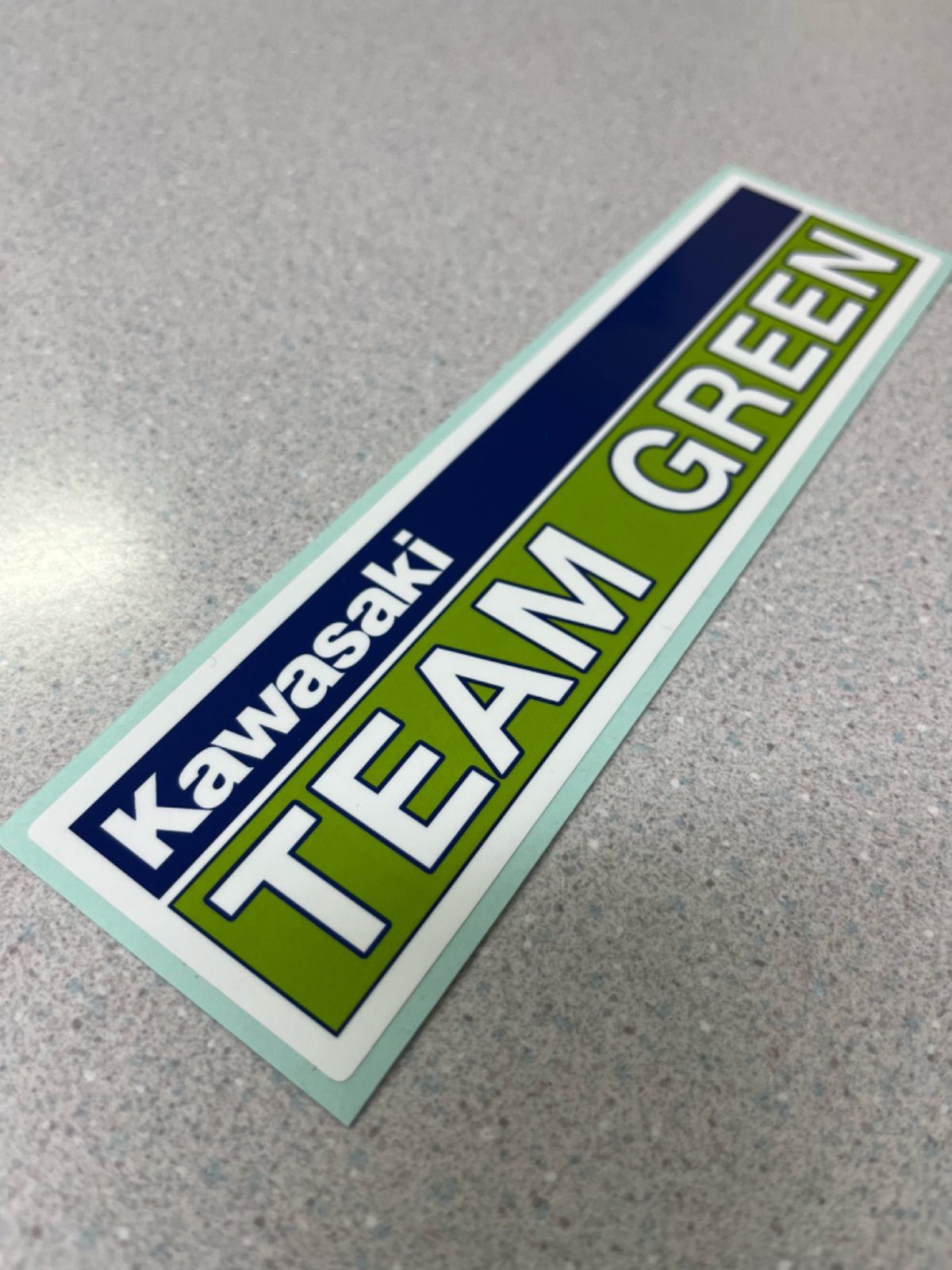 2枚セット】kawasaki TEAM GREENステッカー オールドタイプ