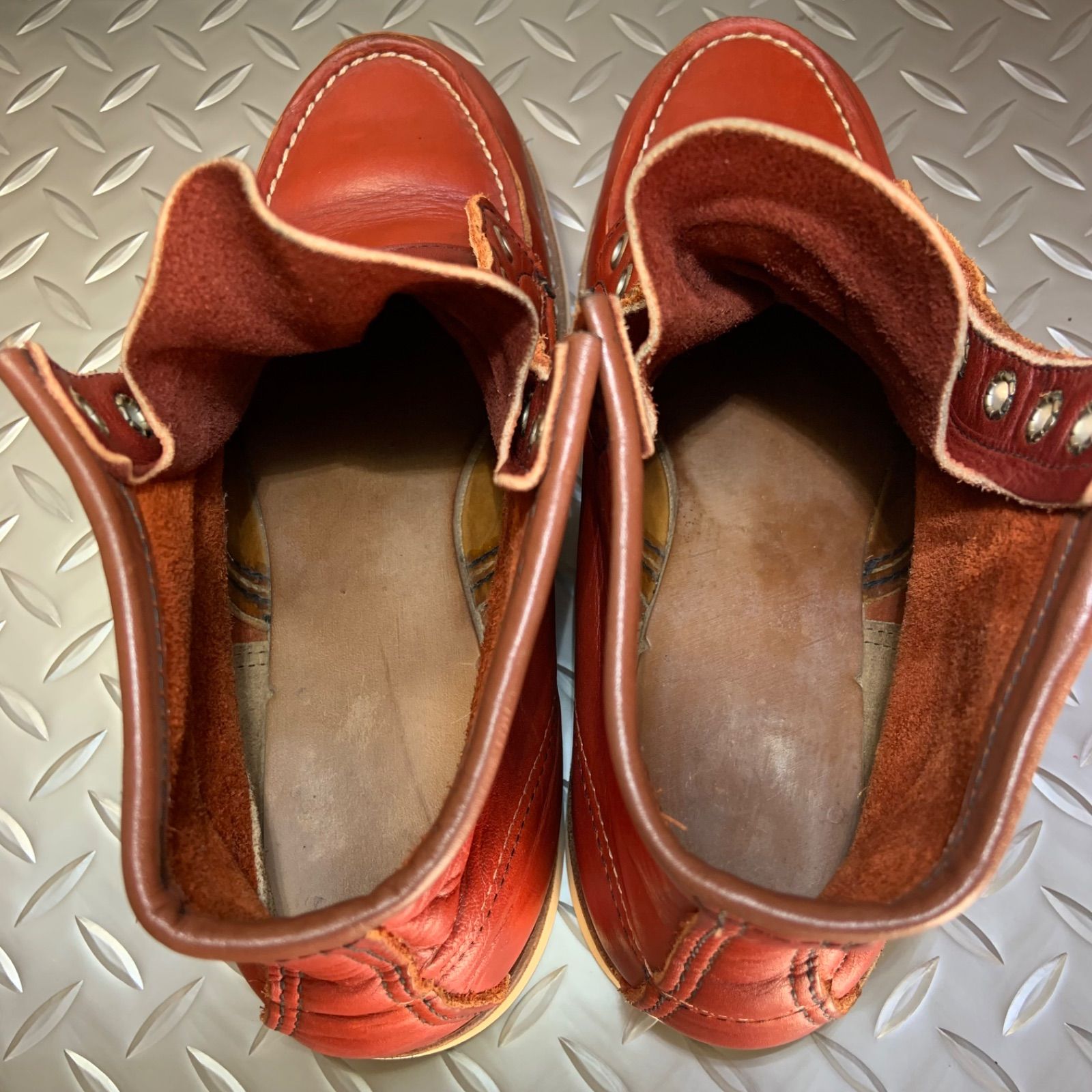 ☆REDWING 875 半円犬タグ 1995年製 US6E (24I18) VINTAGE レッド