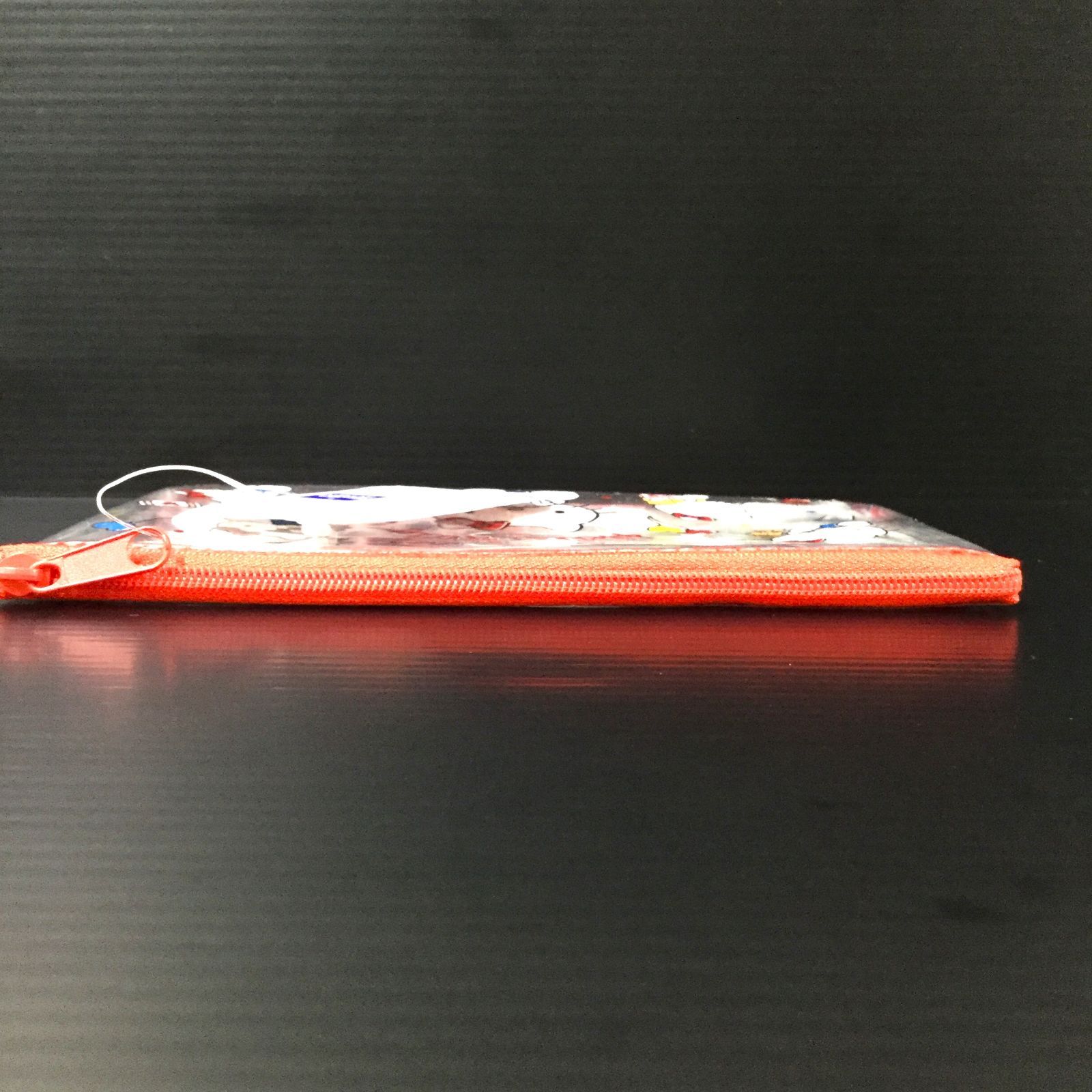 b107【新品・未使用品】ハローキティ クリアポーチM レッド 赤 姫系 