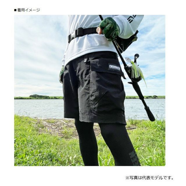 エバーグリーン EGカーゴショーツ M #ブラック | 釣具 釣り