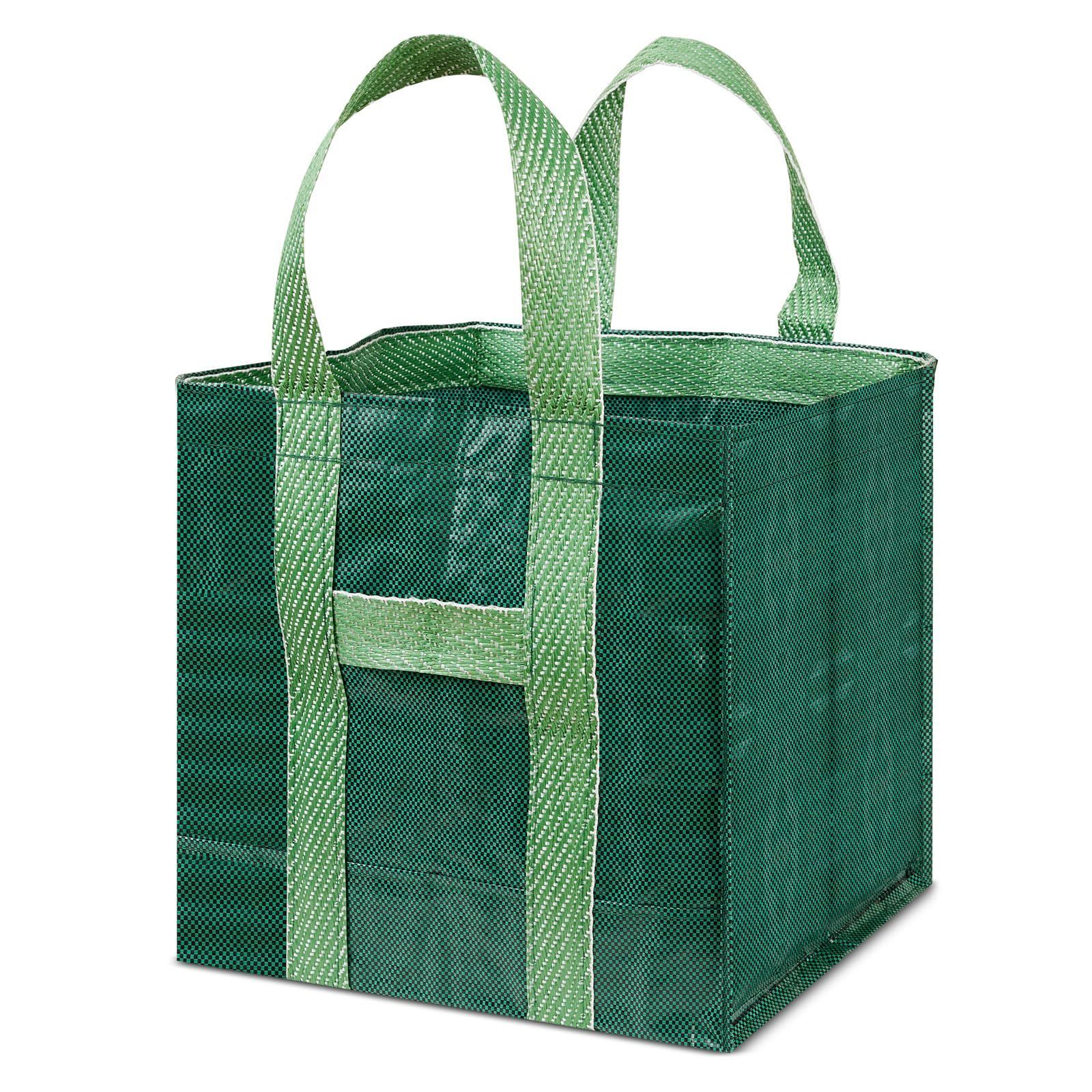 数量 園芸 袋 落ち葉 剪定ゴミ袋 バック 落ち葉集め 400L 75×75×75cm 底部の二重層の厚み 落ち葉入れ 2枚入 自立式 特大 丈夫 ガーデニングバッグ