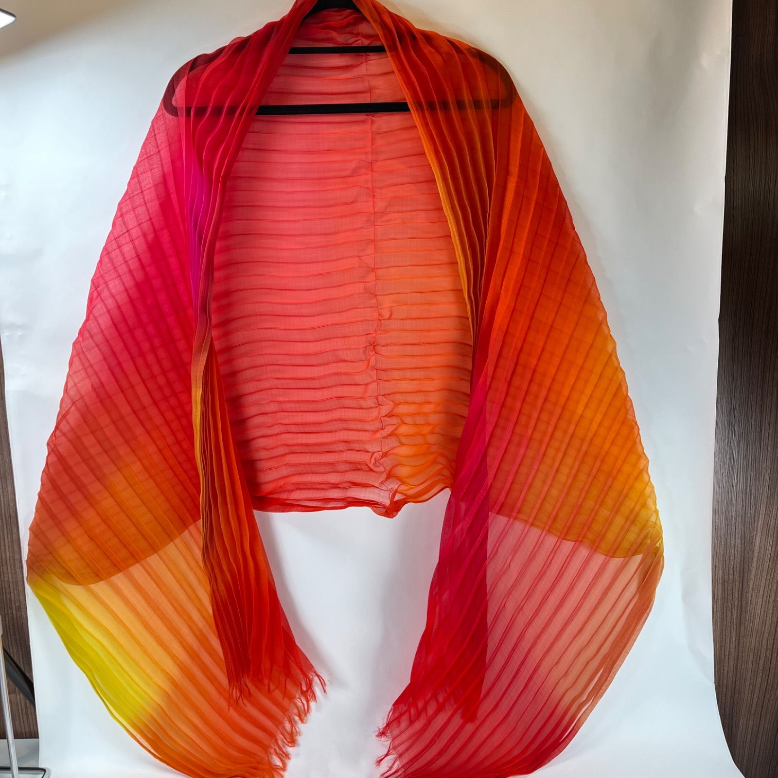 ISSEY MIYAKE イッセイミヤケ ストール ショール マフラー プリーツ