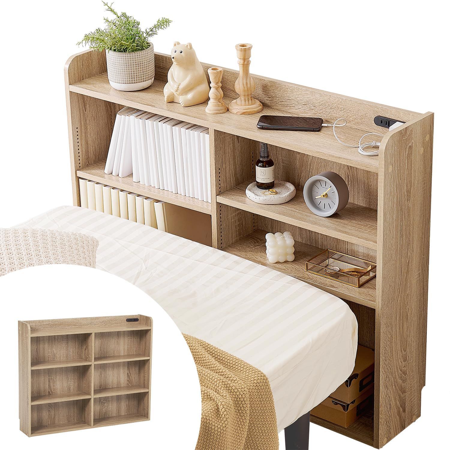 SuperKois ベッド ベッドフレーム シングル 宮棚 2口コンセント 楽天