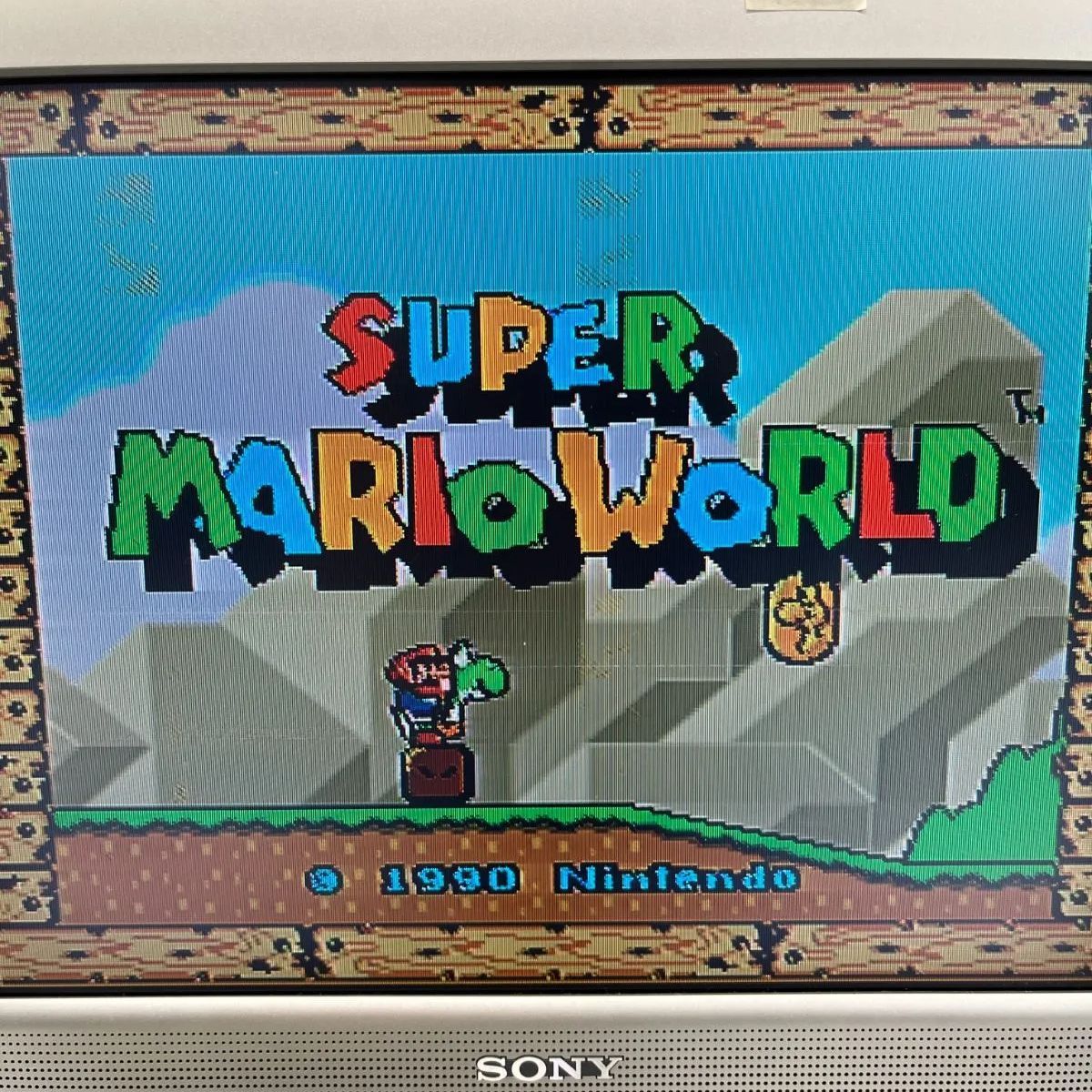 ニンテンドー スーパーファミコン スーパーマリオワールド 動作確認
