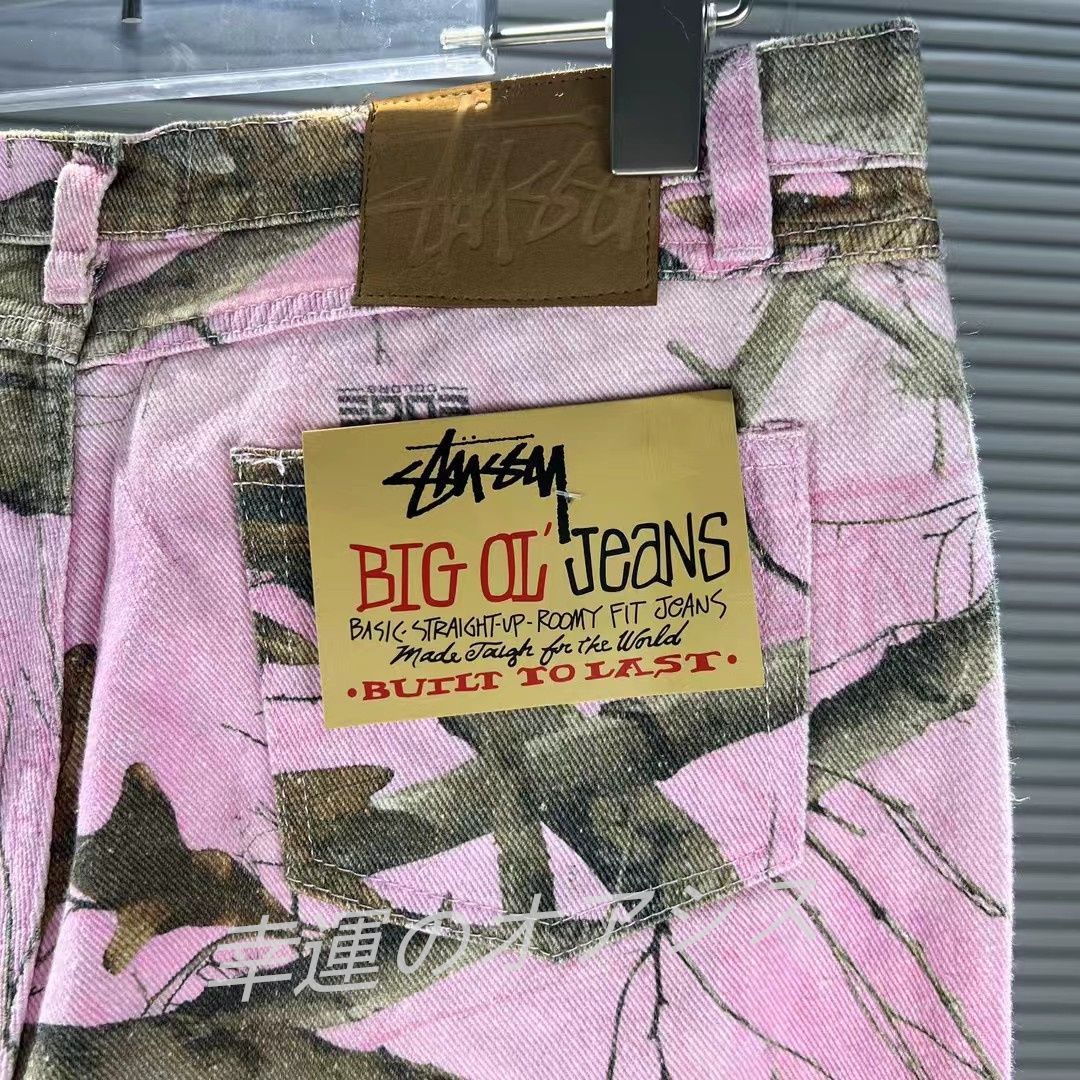 極美品 stussy BIG OL JEANS FW23 ピンク - メルカリ