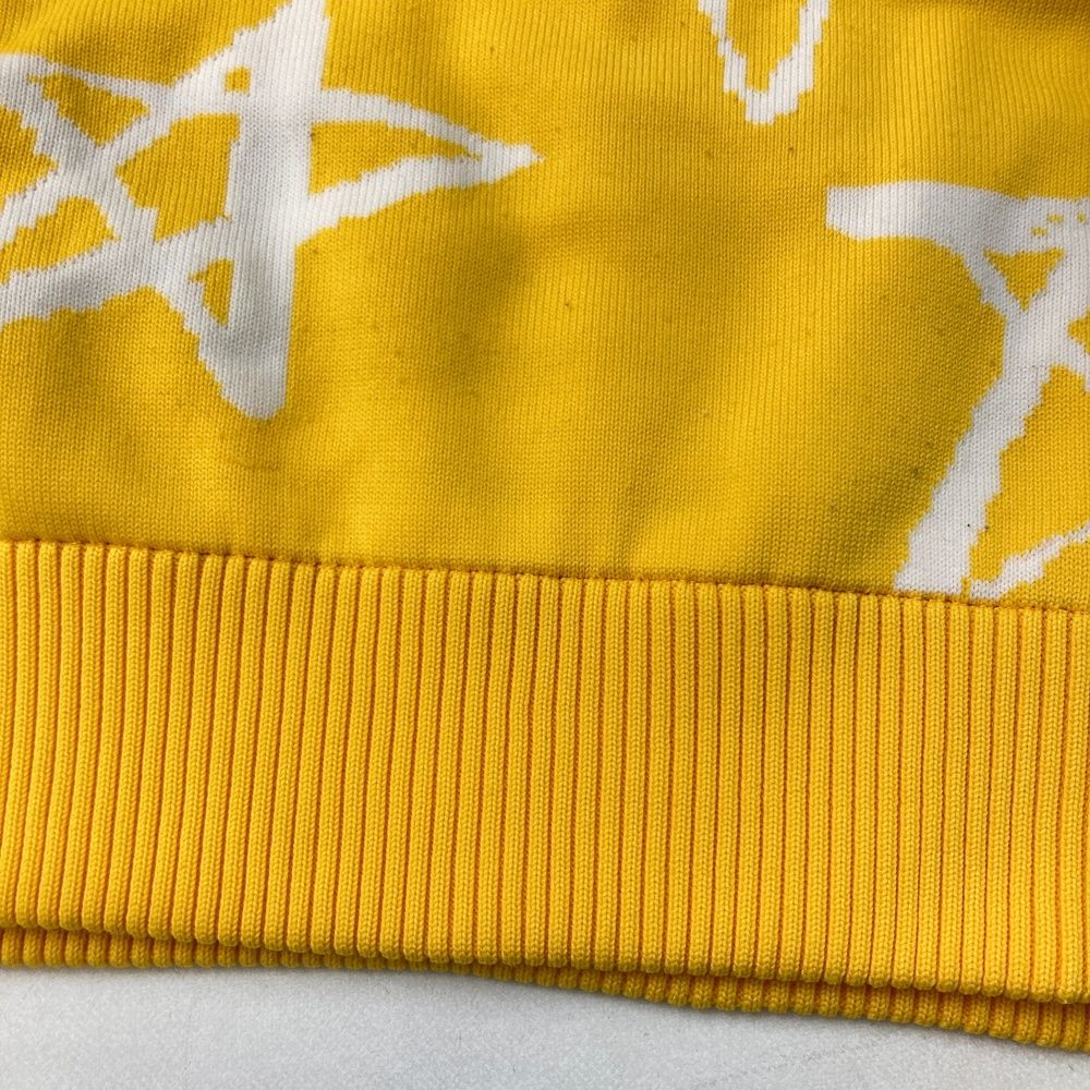 サイズ：XXL LOUD MOUTH ラウドマウス  ニット ジップジャケット シューティングスタ イエロー系 [240101496409] ゴルフウェア メンズ ストスト サイズ：XXL LOUD MOUTH ラウドマウス ニット ジップジャケット