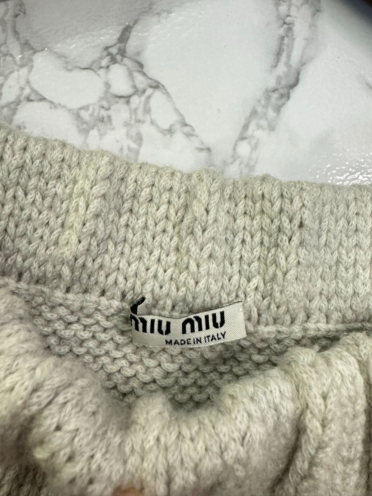 MIUMIU ミュウミュウ オフショルダー ざっくり編み ニット トップス