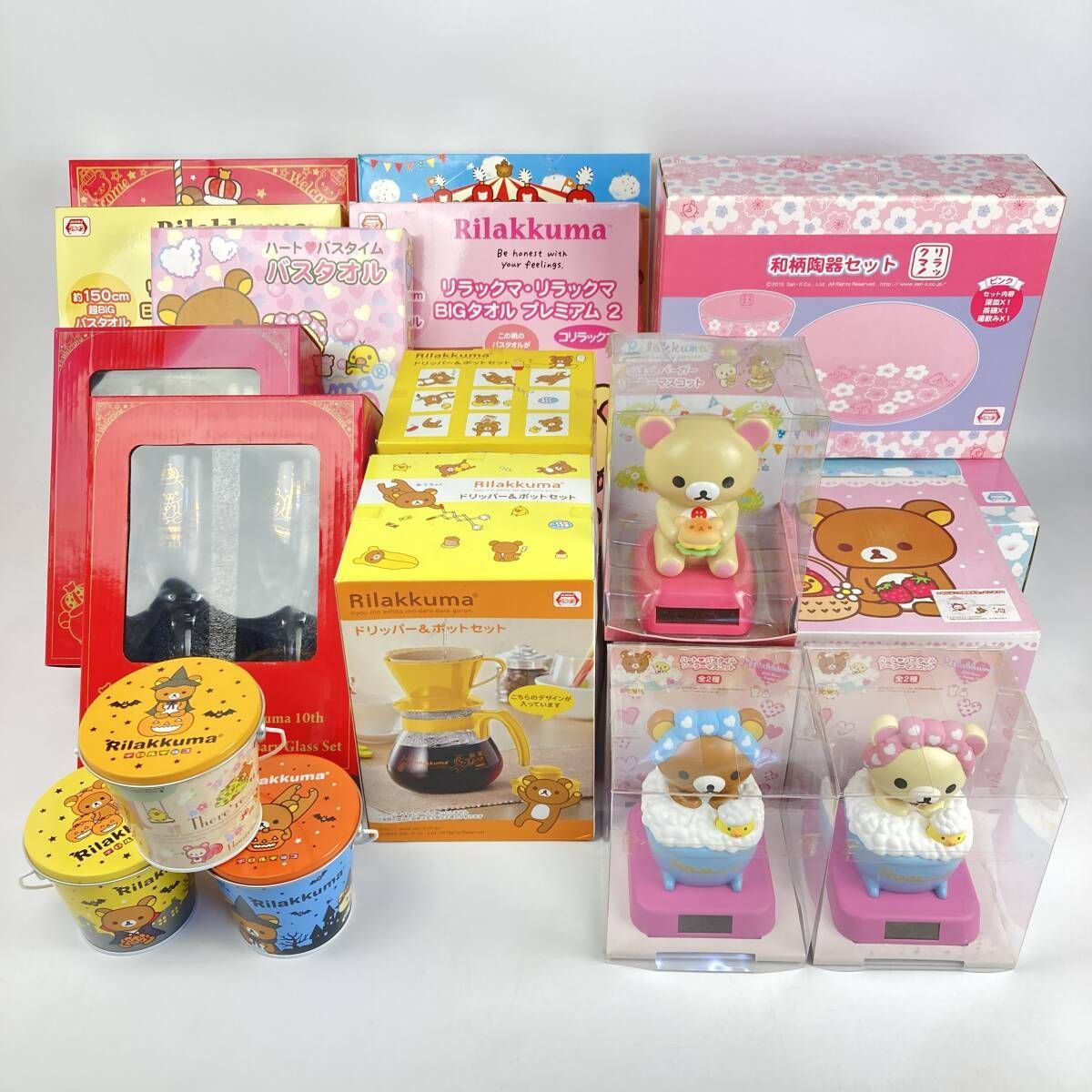 新品・未使用　リラックマ　ソーラーマスコットなど激レアグッズまとめて　大量セット 新品・未使用 リラックマ ソーラーマスコットなど激レアグッズ