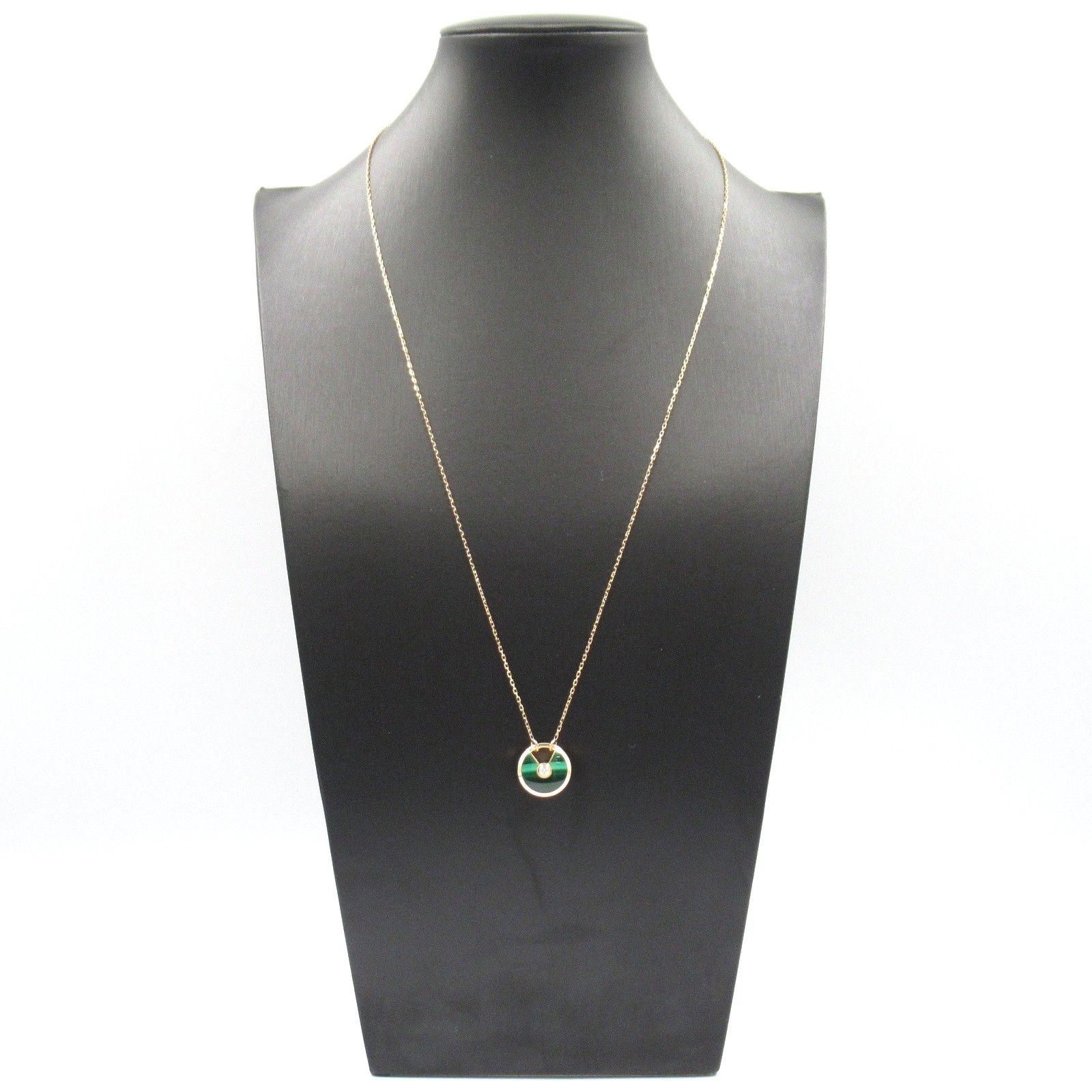 【Cartier】Amulette ネックレス マラカイト ダイヤ 送料込み 緑 Cartier】Amulette ネックレス マラカイト ダイヤ 送料込み 緑