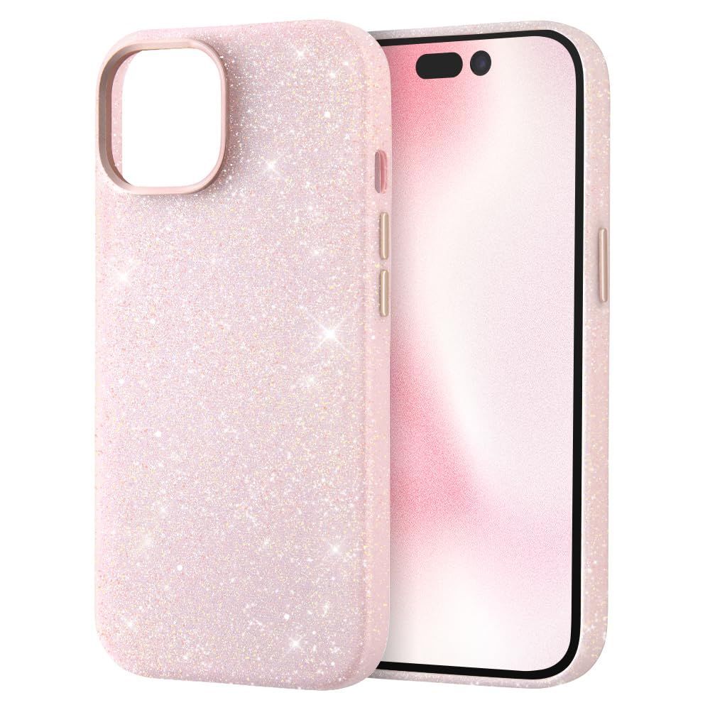 【人気商品】オープンレザーケース キラキラ ケース GLITZY 15 SUGAR iPhone ピンク デジタルアルキミスト
