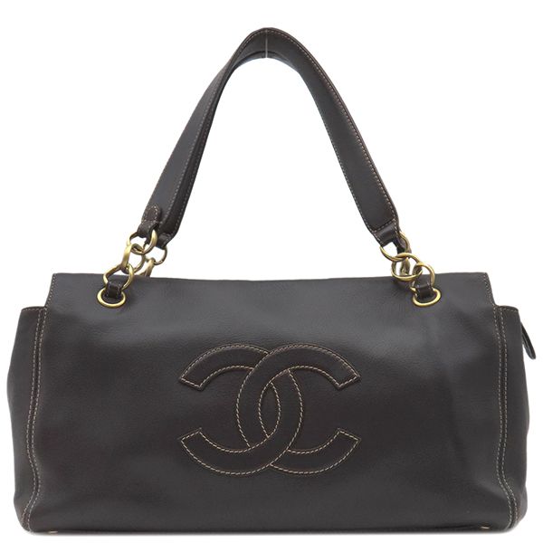 CHANELボストンバッグラムスキン×コットン　レア商品 CHANEL シャネル ハンドバッグ ミニチェーンボストン ラムスキン
