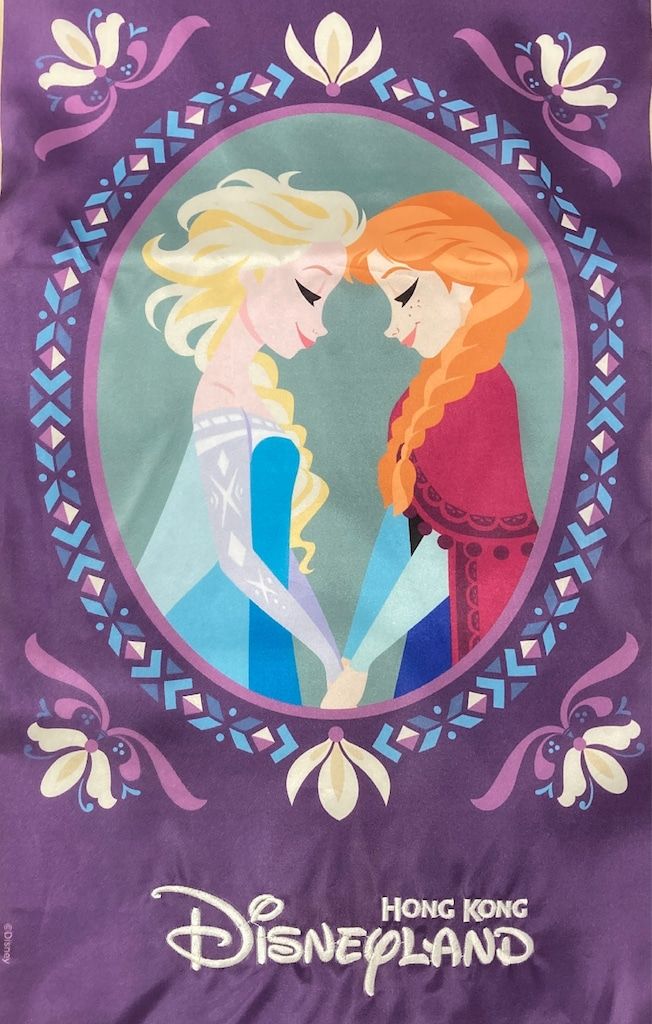 香港ディズニーランド タペストリー アナと雪の女王 WORLD OF