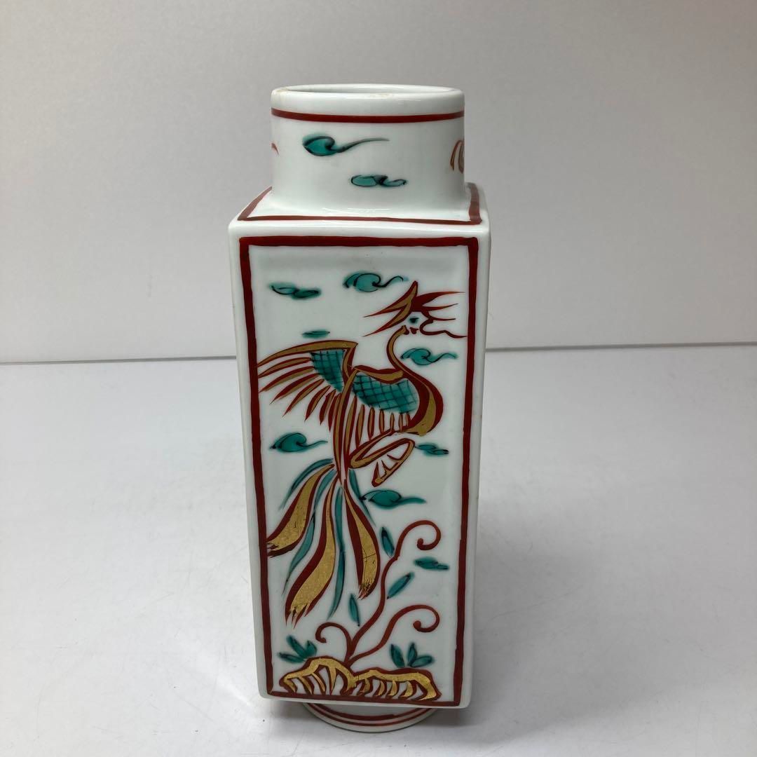 真葛香斎　呉須赤絵　四方花入　共箱　東①さ5-0409① 真葛香斎 呉須赤絵 四方花入 共箱 東①さ5-0409① - メルカリ