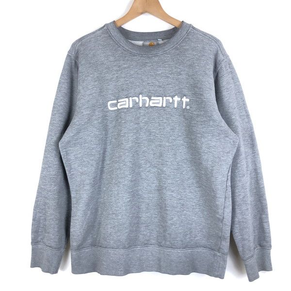 【古着】 Carhartt カーハート スウェット ロゴ刺繍 グレー系 メンズM 【中古】 n059198