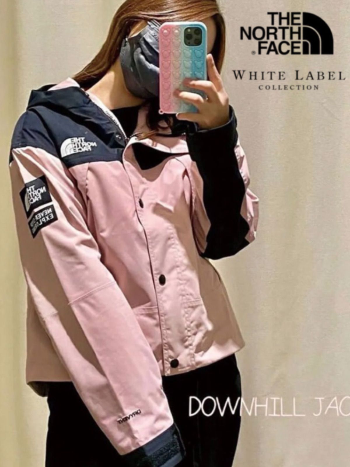 ノースフェイス ホワイトレーベルW'S DOWNHILL JACKET ピンク