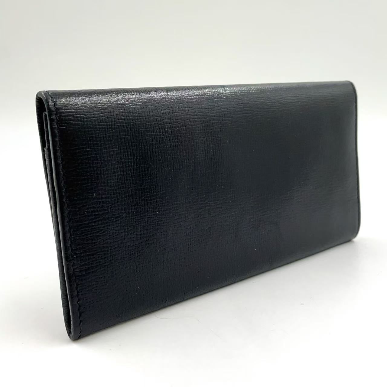 【鑑定済み】GUCCI ブラックレザー 長財布 GUCCI ブラックレザー 財布 GUCCI 長財布 財布｜Yahoo!フリマ