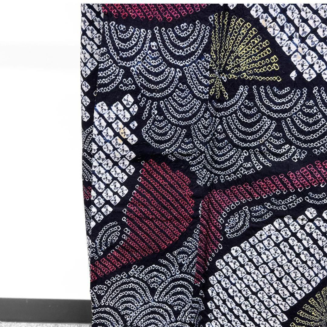 有松鳴海絞り 扇