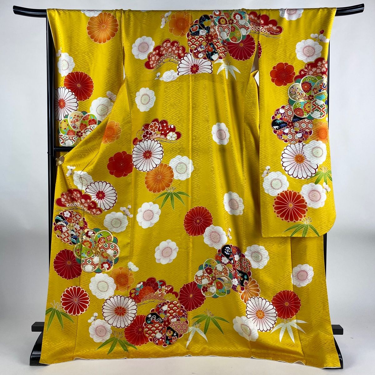 M5410☆着物淡雪☆ 正絹 袷小紋 飛び兎と三日月 さくら 着物通販店 枠