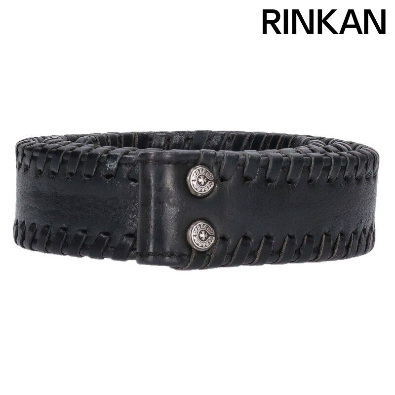 クロムハーツ 1.5 STRAP/1.5inchスクロールレーベルリベッツ 編み込み  