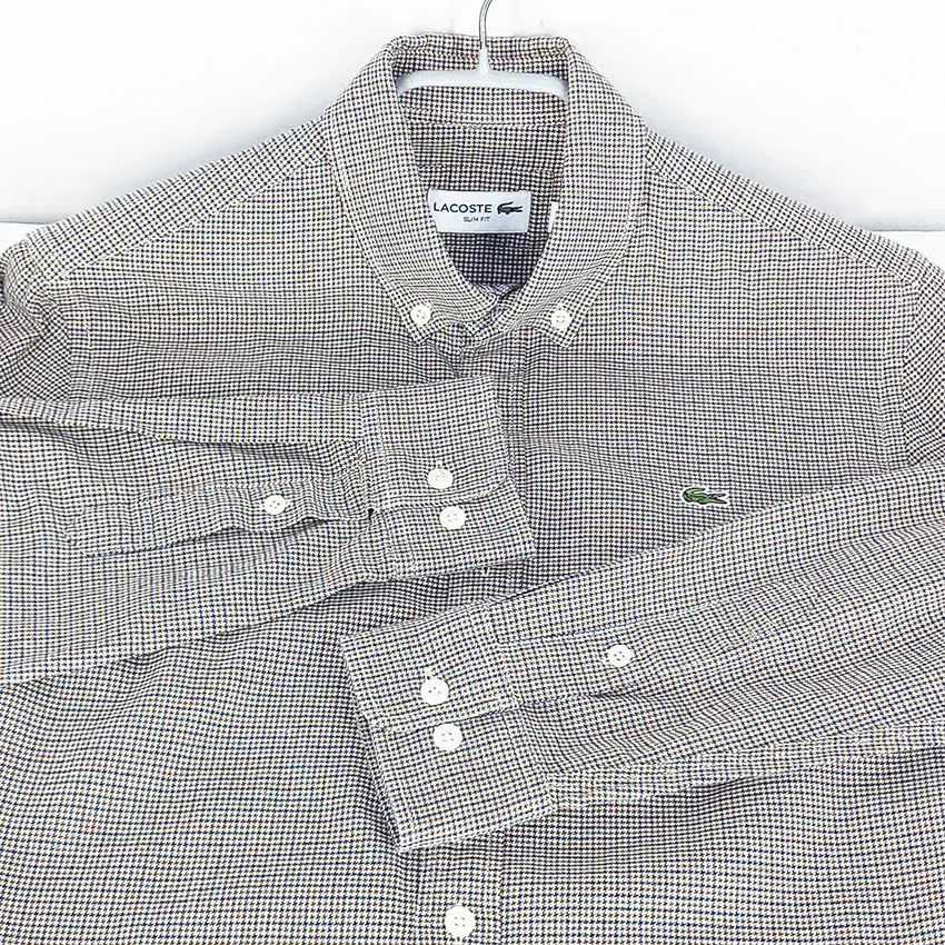 ラコステ メンズ LACOSTE スリムフィット ジャケット 未使用級 - 綿麻 テーラード | 0 (L セール スリムフィットシャンブレーシャツ (シャツ・ブラウス 50SMA0161