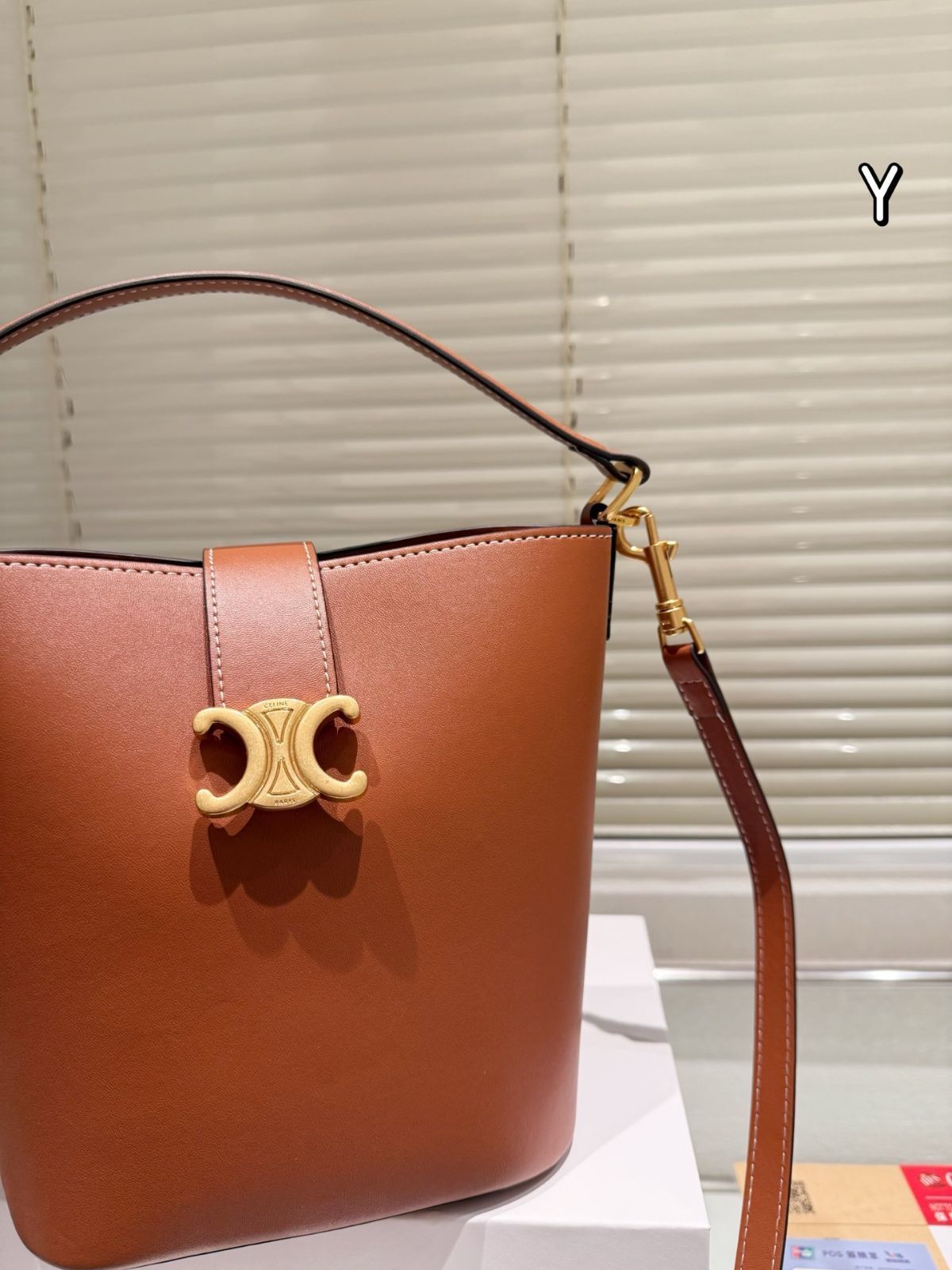 今日特価】CELINE TRIOMPHE トリオンフ バケットバッグ 24