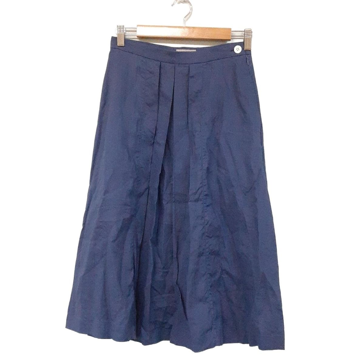 美品 マーガレットハウエル 黒 麻100% フレアロングスカート 3【MARGARET HOWELL / マーガレットハウエル】23SS 578-3132006