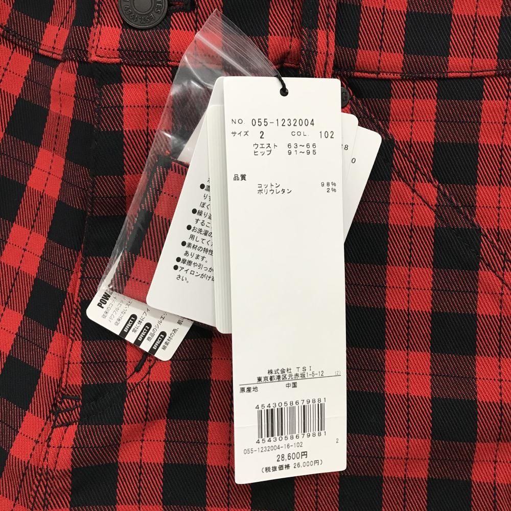 ショートパンツ レッド×ダークネイビー