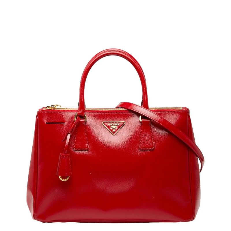 PRADA】プラダ2WAYガレリアショルダーバッグ ロゴプレート 