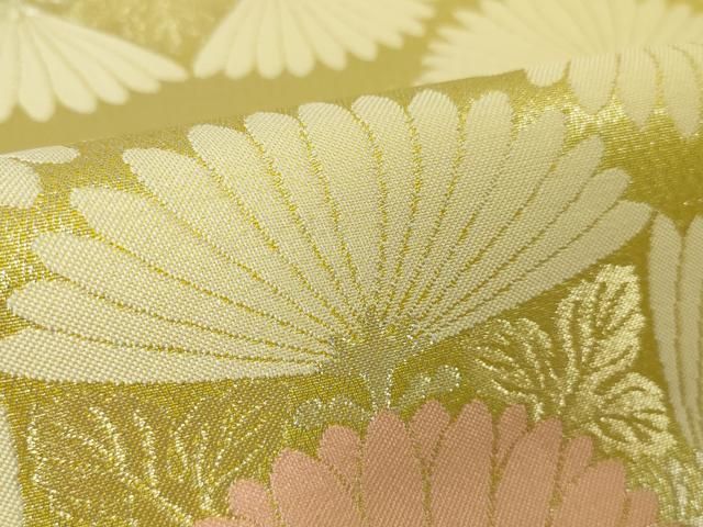 平和屋本店□最高級 人間国宝 北村武資 煌彩錦 六通柄袋帯 菊紋 金糸