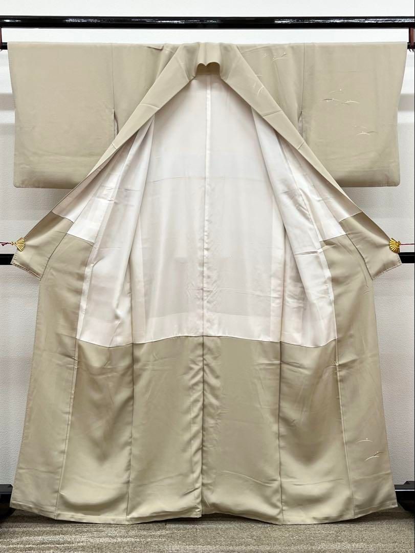 本加賀友禅 柿本一郎 訪問着 落款入 露芝 菖蒲 花 正絹 - メルカリ