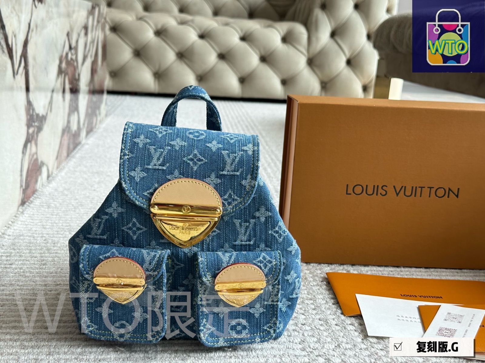 【デニムでカジュアルに♡】Louis Vuitton ハンドバッグ ルイ·ヴィトン】「LV リミックス」より、モノグラム·デニム
