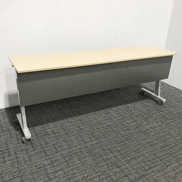 会議テーブル フラップ式 幕板付 W1800 内田洋行 ウチダ プレーン