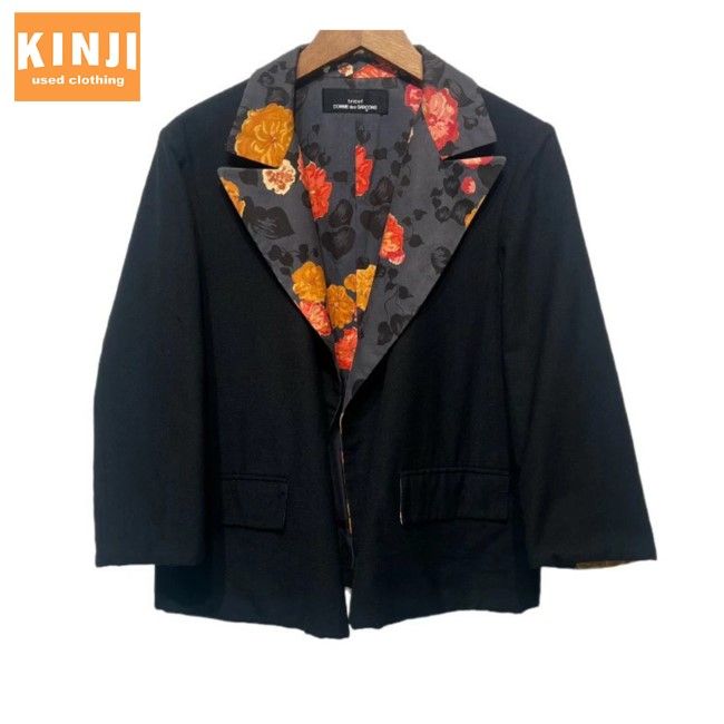 【希少】トリココムデギャルソン　花柄プリント　テーラードジャケット tricot COMME des GARCONS 花柄 デザイン ジャケット COMME des