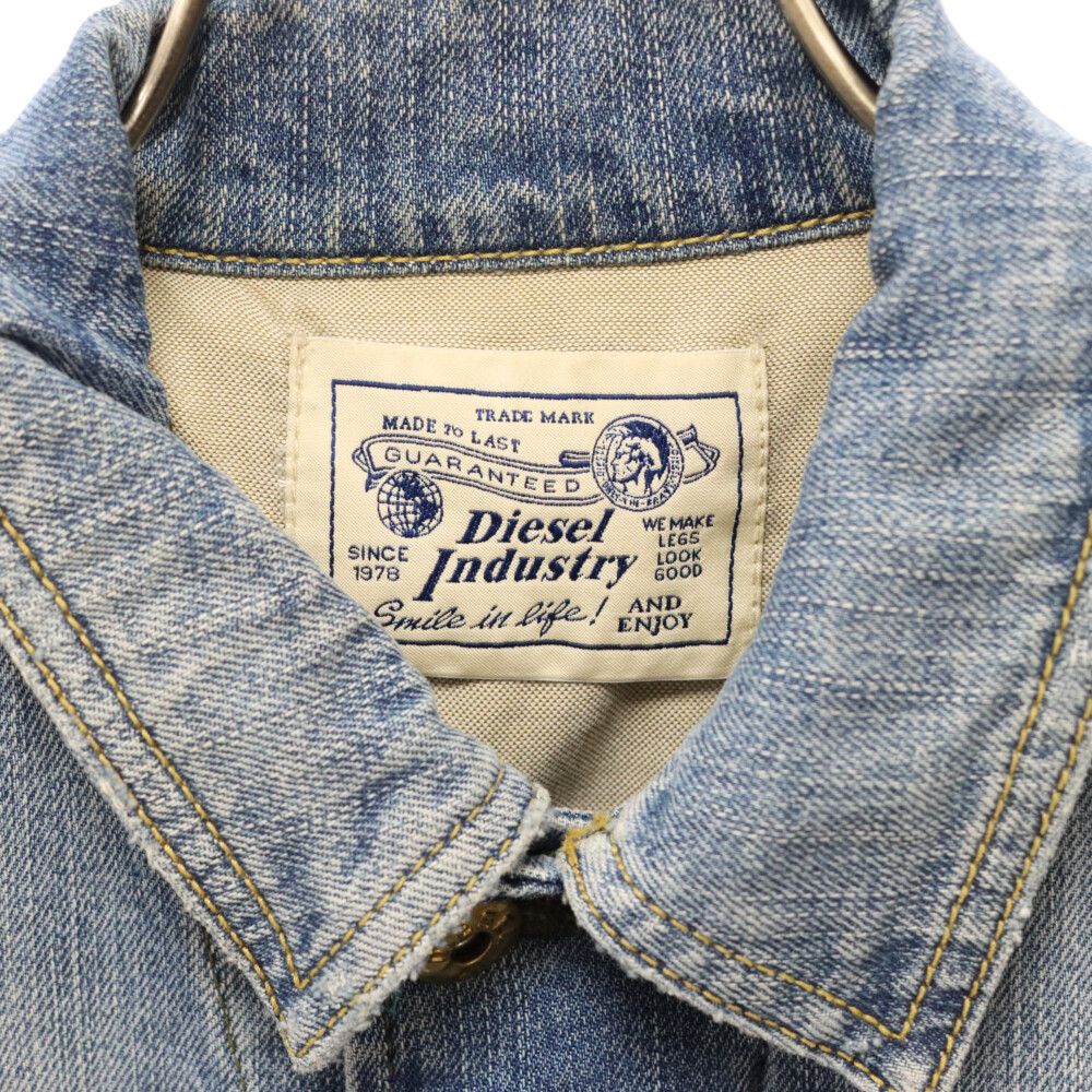 ディーゼルインダストリーのデニムジャケットです。 Diesel Industry ディーゼル インダストリー ブルー デニム