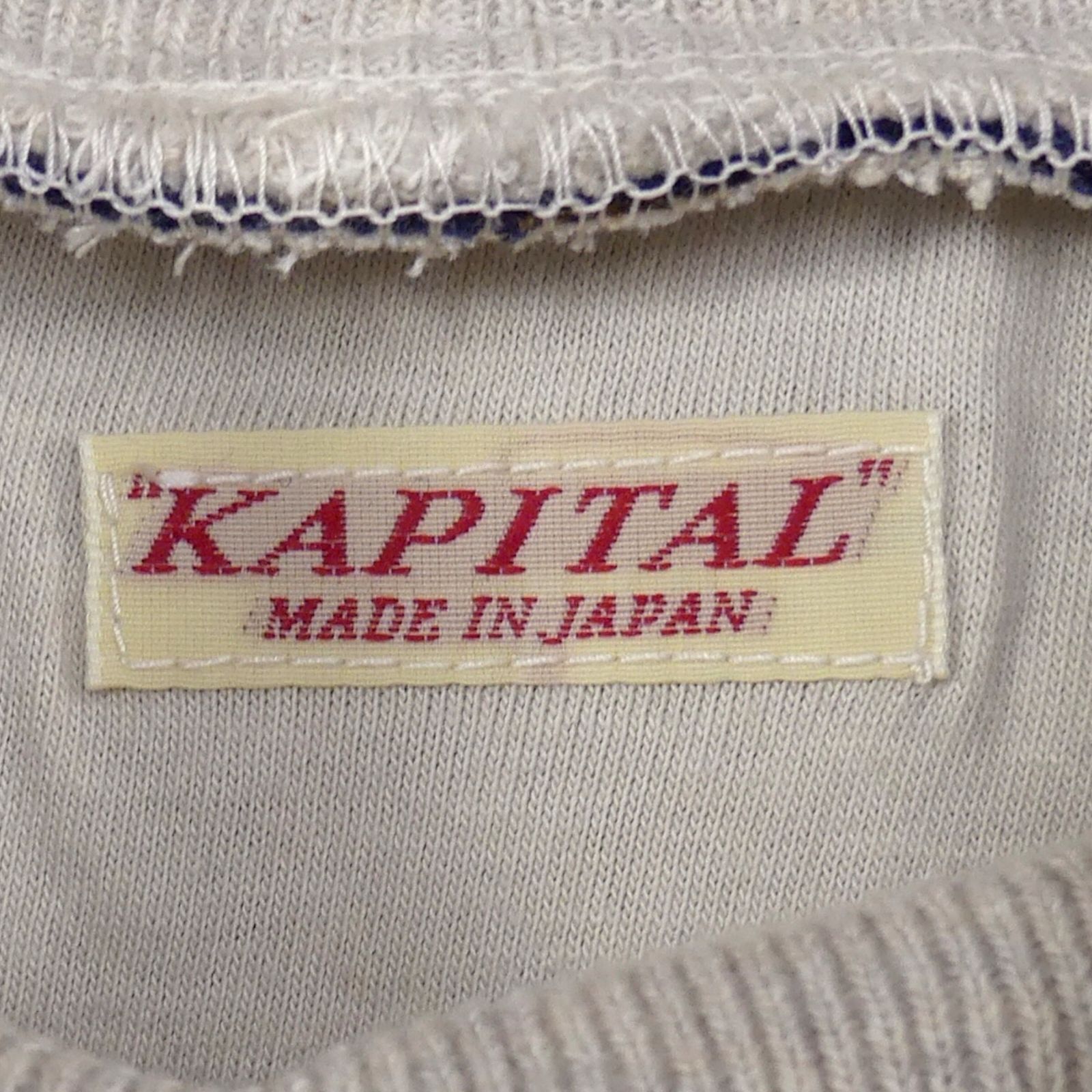 未使用 KAPITAL キャピタル M ネイティブ柄切替 タートルネック 2 