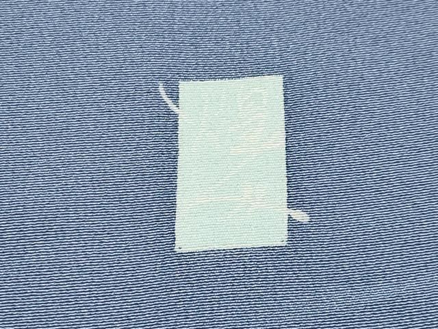 平和屋本店■極上　本加賀友禅作家　由水煌人　訪問着　草花文　西武百貨店扱い　青藤色地　逸品　未使用　CYAA1878s5 平和屋本店□極上 本加賀友禅作家 由水煌人 訪問着 草花文 西武百貨店