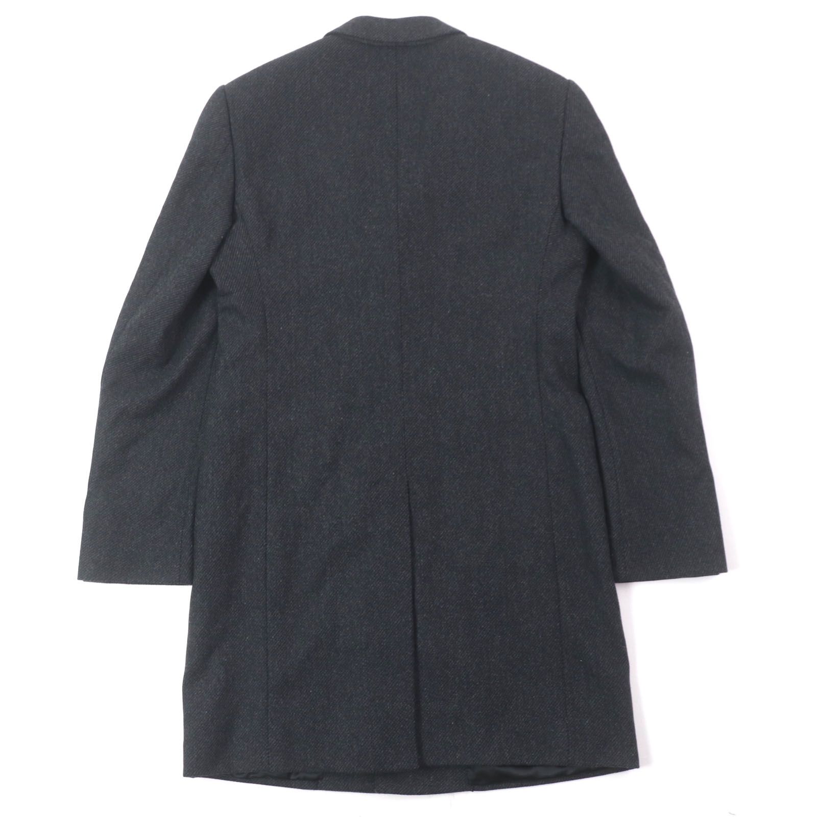 美品！EMPORIO ARMANI ダークグレー ロングコート 極美品▽EMPORIO ARMANI エンポリオ アルマーニ T LINE ウール