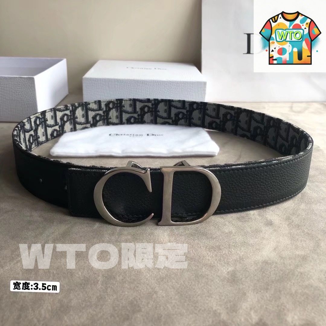 Dior ディオール ベルト ユニセックス 並行輸入品 今日特価】DIOR ダブルフェイスユニセックスベルト-1 - メルカリ