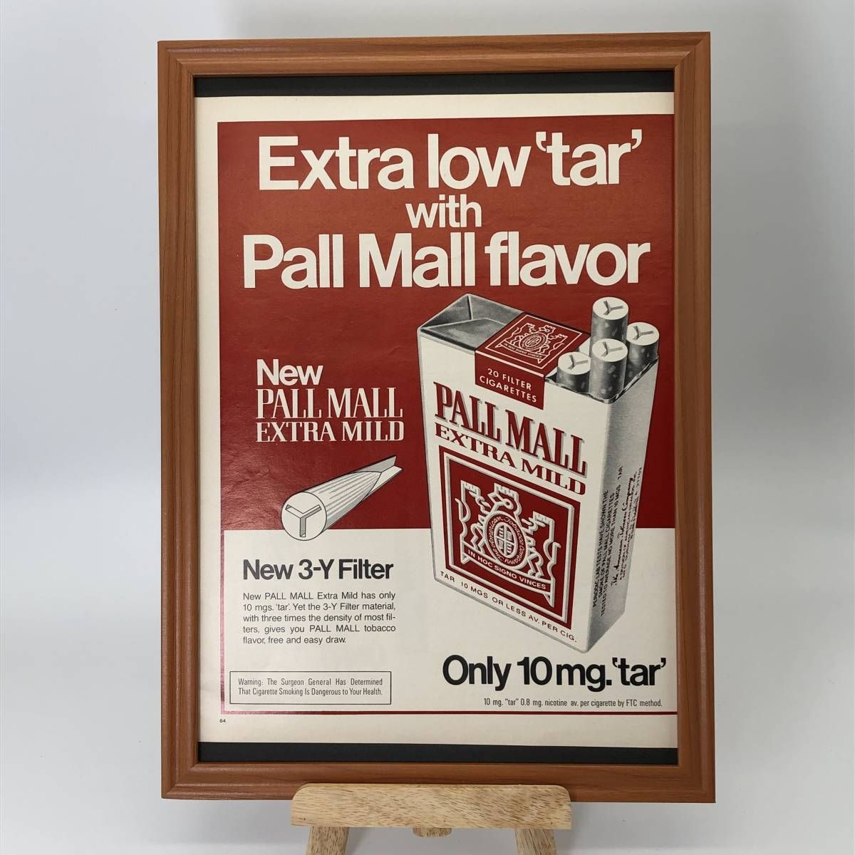 ポールモール 煙草 』ビンテージ 広告 60年代 フレーム 付 ポスター 当時物 額付 LIFE 雑誌 アンティーク Pall Mall 風月堂  メルカリ