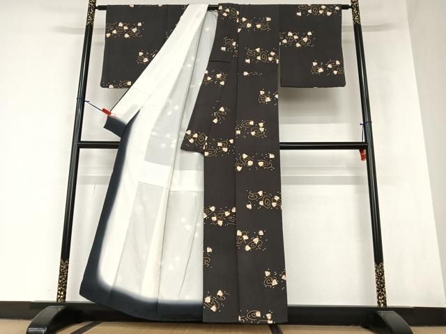 小紋 正絹 花鳥図 上品なデザイン 着物 U-6297 小紋 正絹 花鳥図 上品なデザイン 着物 U-6297 - メルカリ
