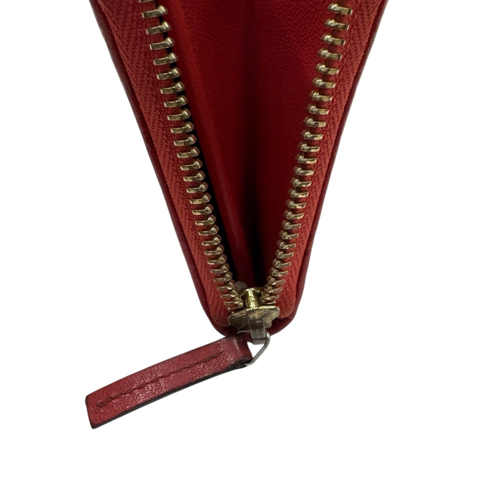 グッチ 長財布 インターロッキング GG シマ 革 ラウンドファスナー 赤 GUCCI グッチ GG シマ ラウンドファスナー 長財布 レザー レッド