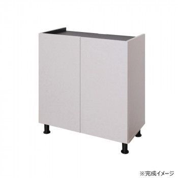 日本製組立家具 リビング収納 キャビネット CO-MD-8570T ホワイト×ブラック