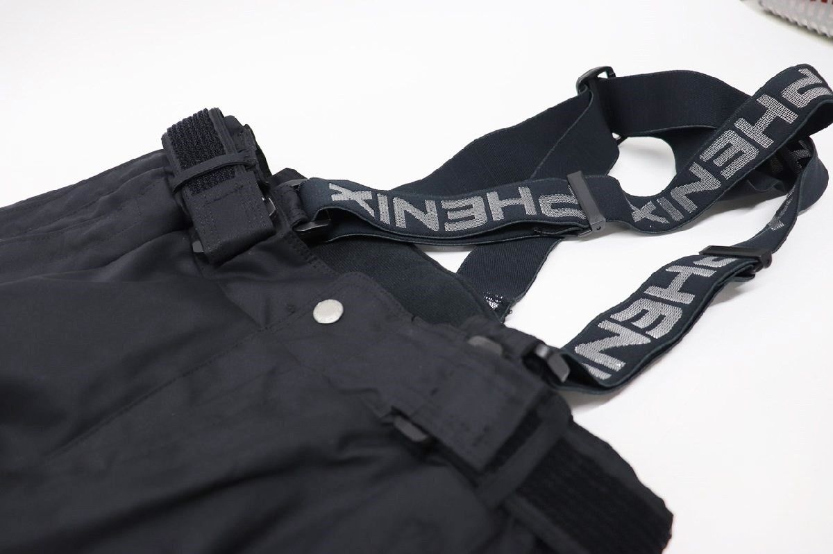 phenix - フェニックス ジュニア スキーサロペット サイズ16 ブラック EU1G20B702 スポーツ キッズ R2507-245 phenix - フェニックス ジュニア スキーサロペット サイズ16