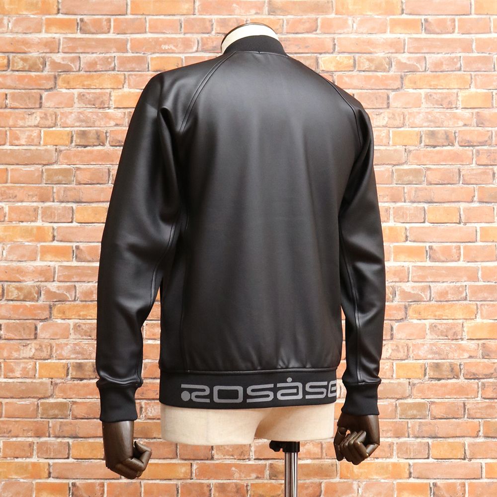 春夏/Rosasen/Mサイズ/A-Line ソフトストレッチ レザー風ブルゾン 047