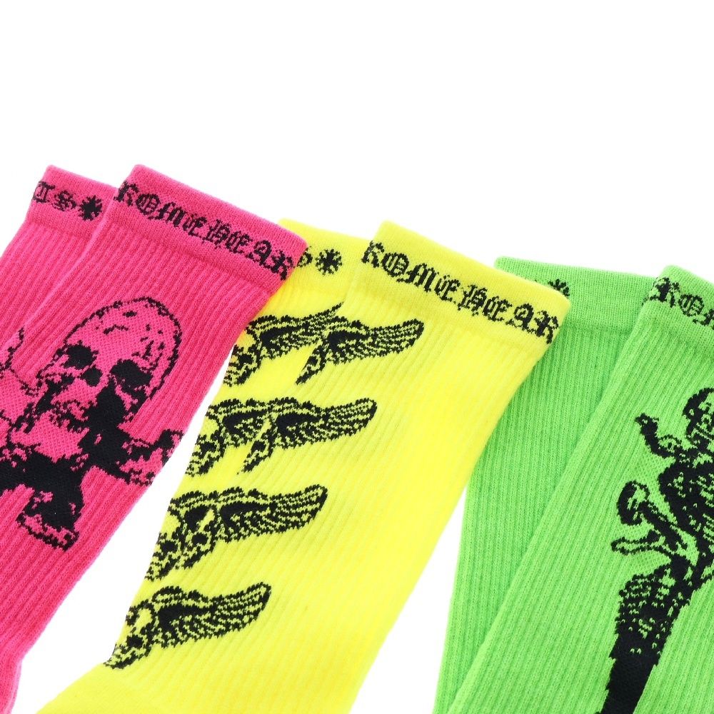 CHROME HEARTS (クロムハーツ) FOTI SOCKS フォティ3足セットソックス